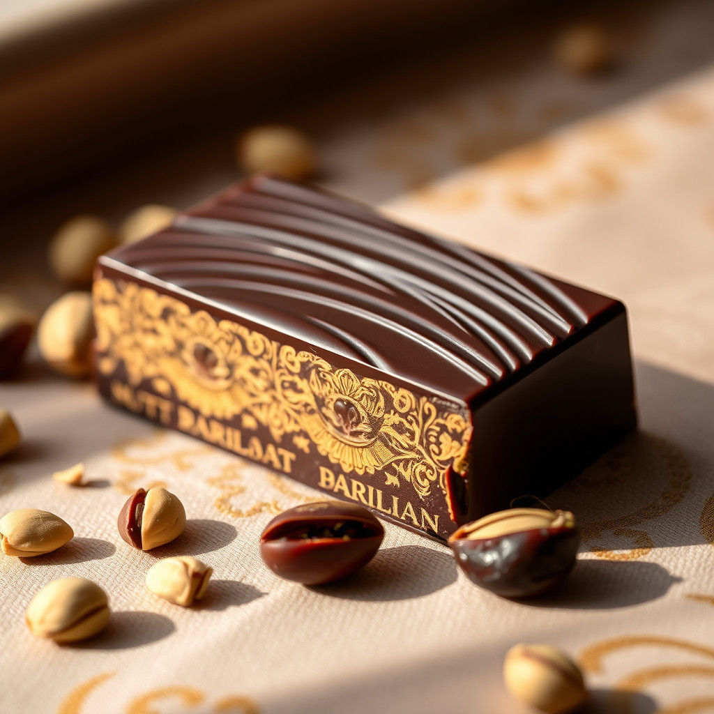 Dubai Pistachio Chocolate with Middle Eastern Design