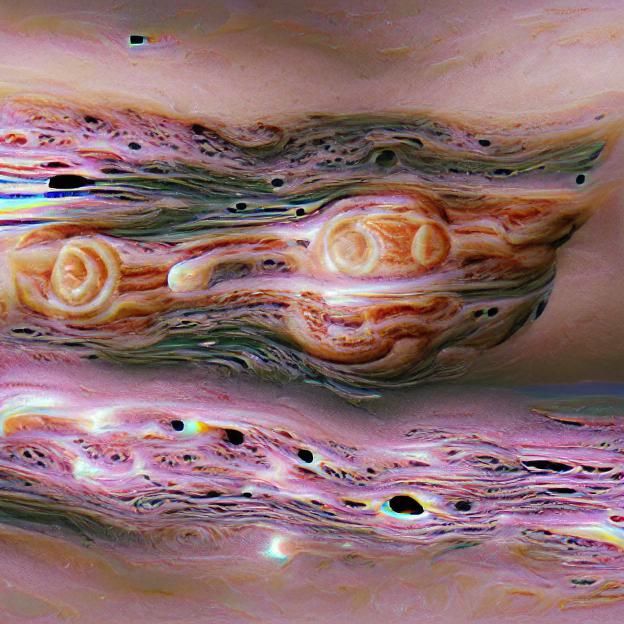 Photorealistic Jupiter Rendered by AI