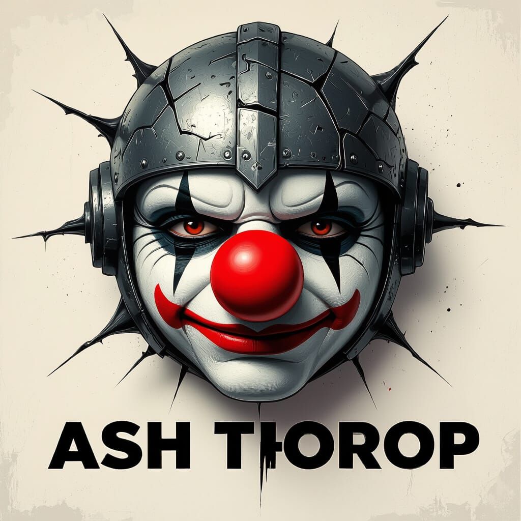 Cracked Clown Nose: Hyperrealistic Armor Texture