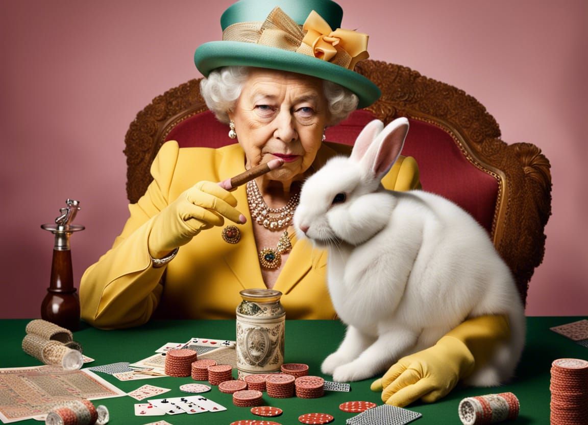 Queen Elizabeth II Poker Night, Professional Photography