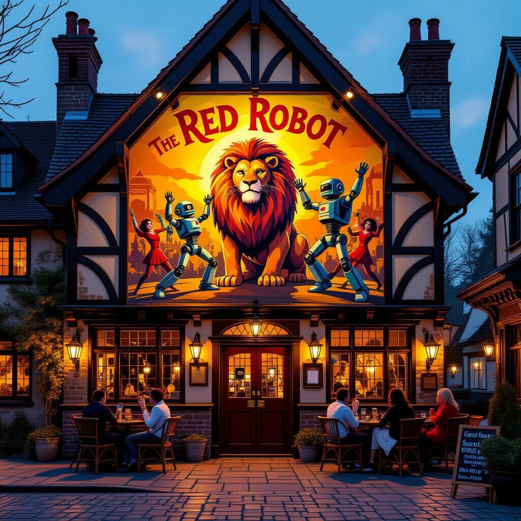 The Red Robot Pub: Tudor Style Meets Sci-Fi