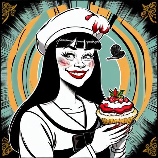 Dawn French Caricature Cartoon in Komiks Style