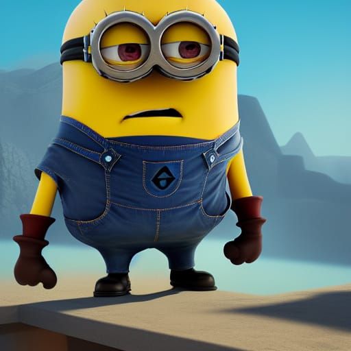Detailed Minion Matte Painting in Unreal Engine