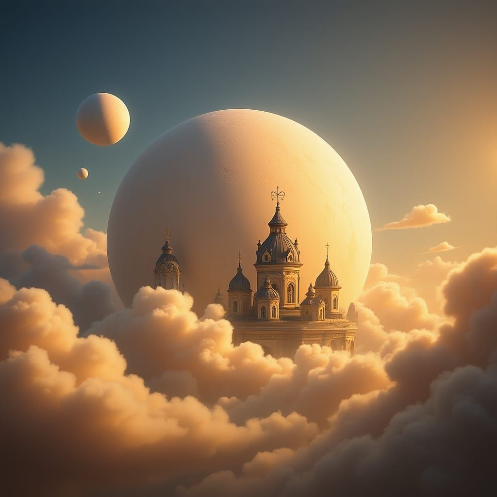 Venus Cityscape with Art Nouveau Rococo Architecture