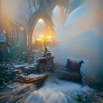 Ethereal Landscape with 3D Shading in Unreal Engine