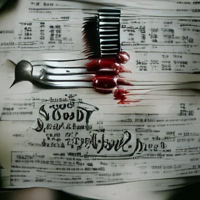 Stylized Sweeney Todd Portrait in Dark Gothic Style