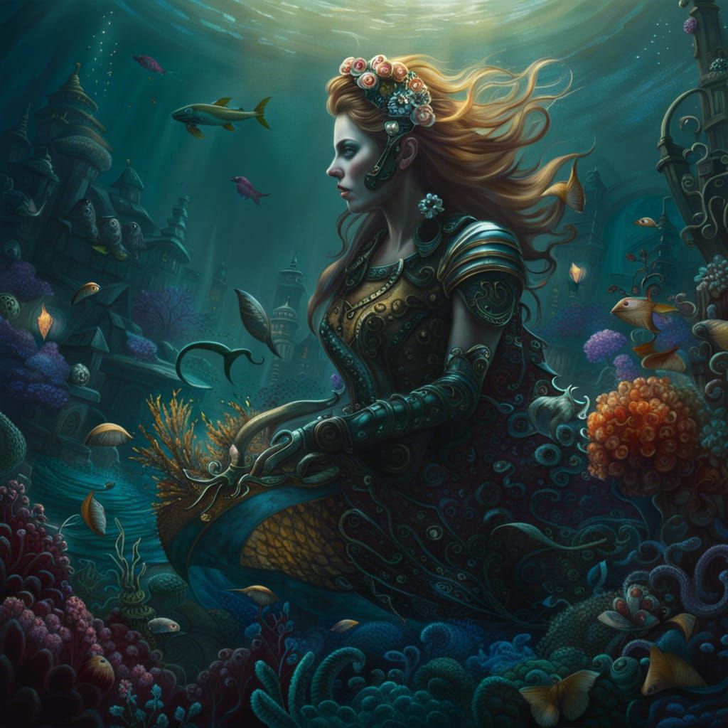 Mermaid in Gas Mask: 3D IMAX Underwater Shot