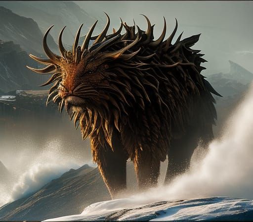 giant chimera Animal, monster, creature