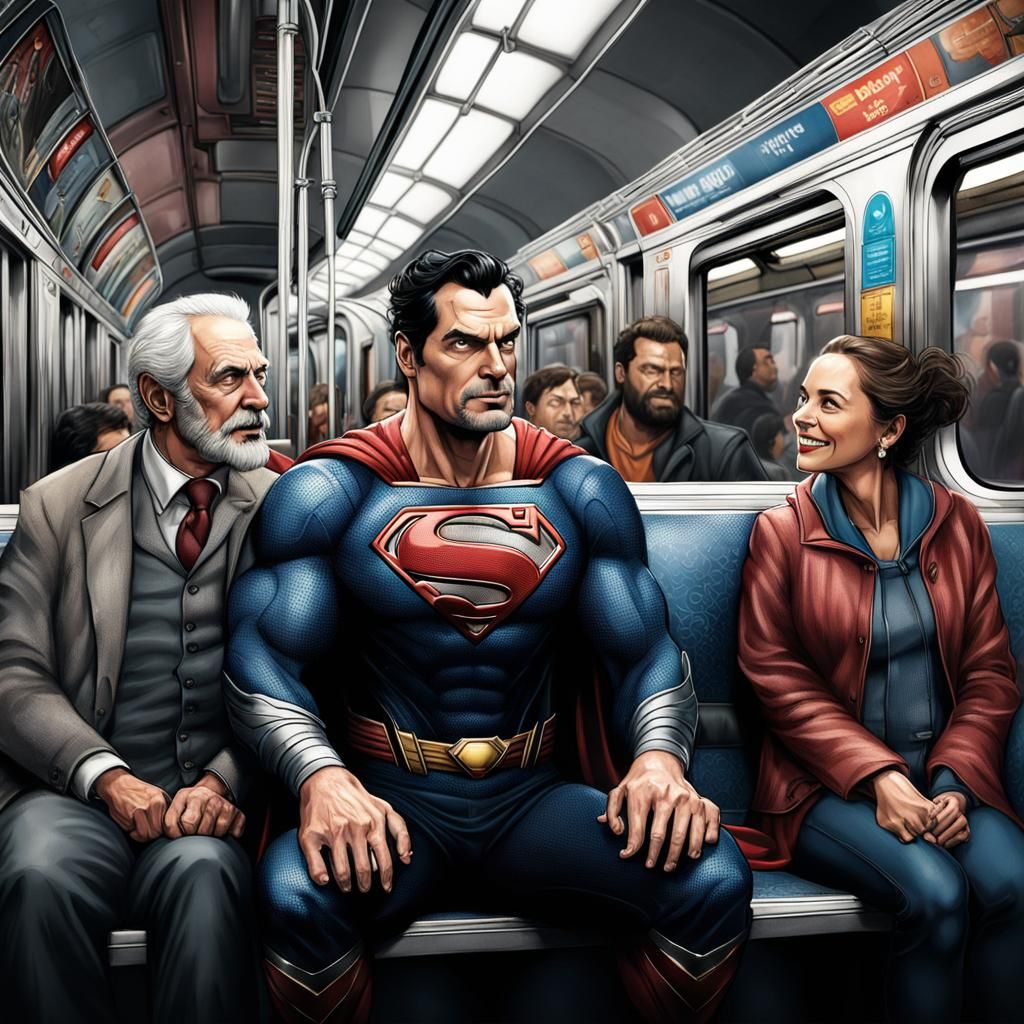 de viaje por el metro