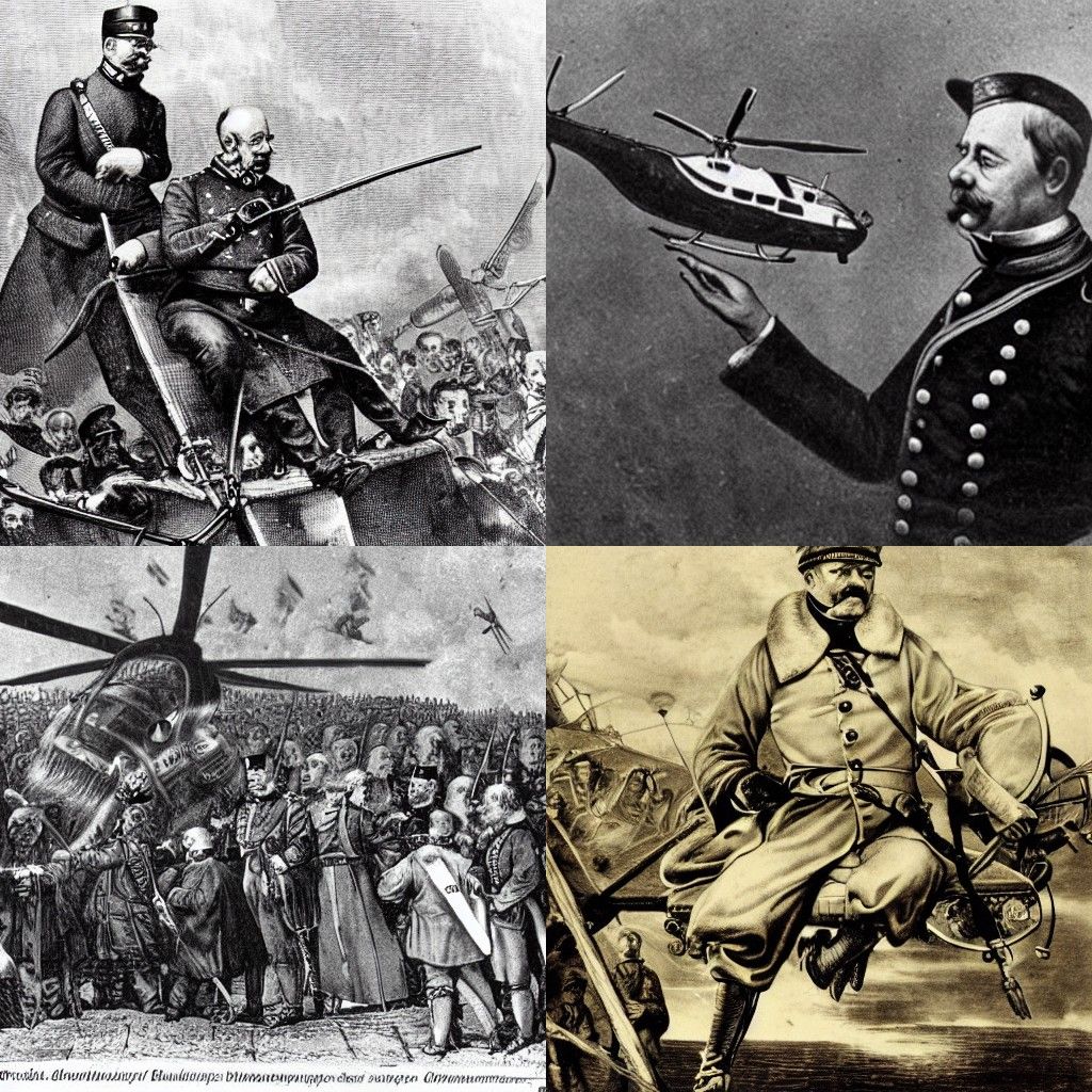 Bismarck's Pioneering Flight in First Helicopter