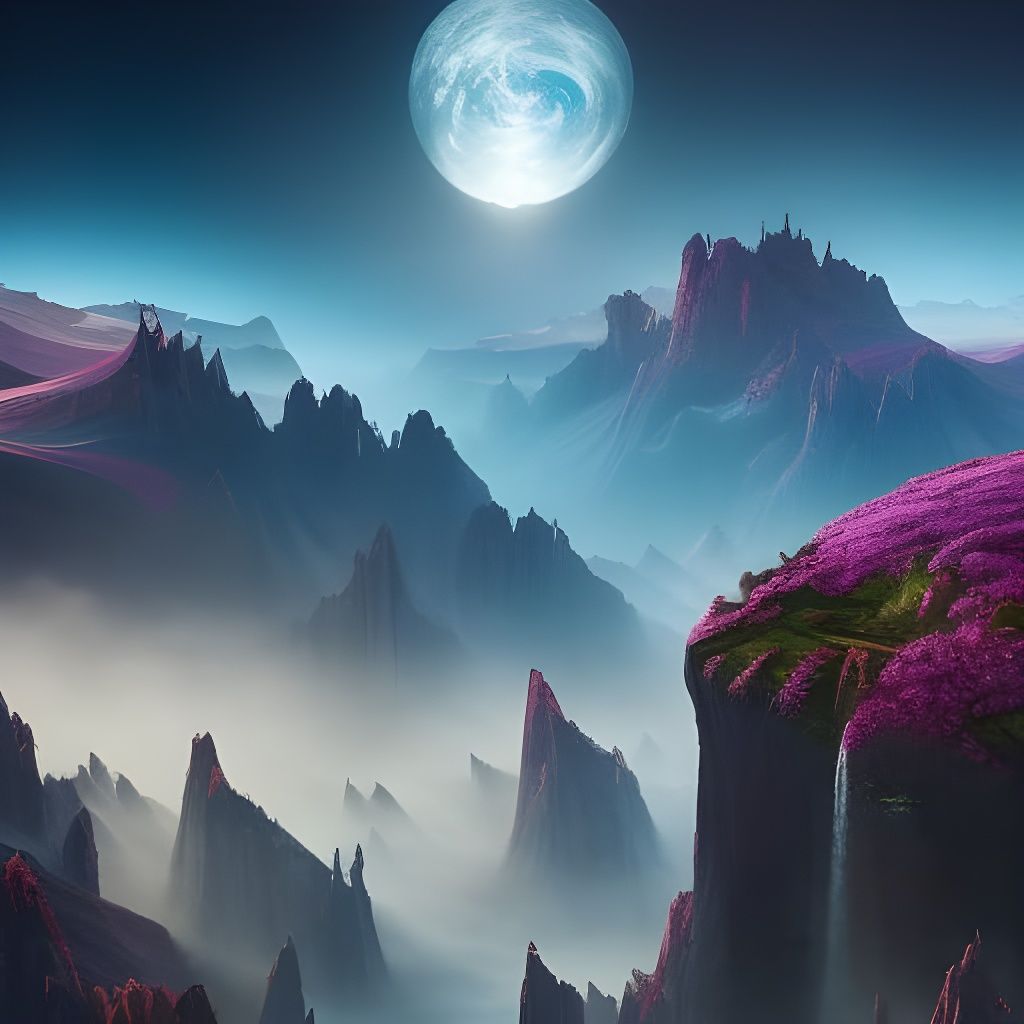 Exotic Flowers from an Alien World: Digital Art