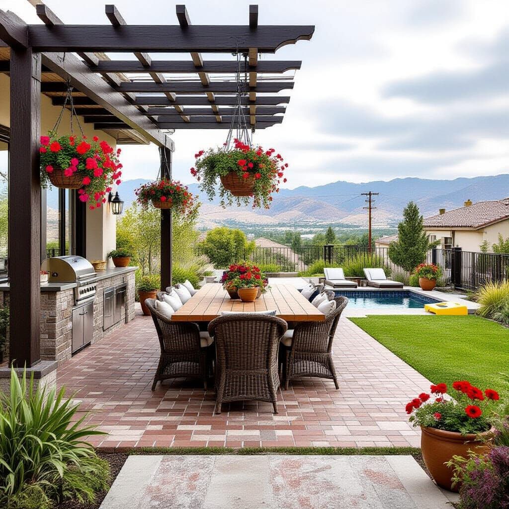 Inviting Backyard Garden Party with Outdoor Dining