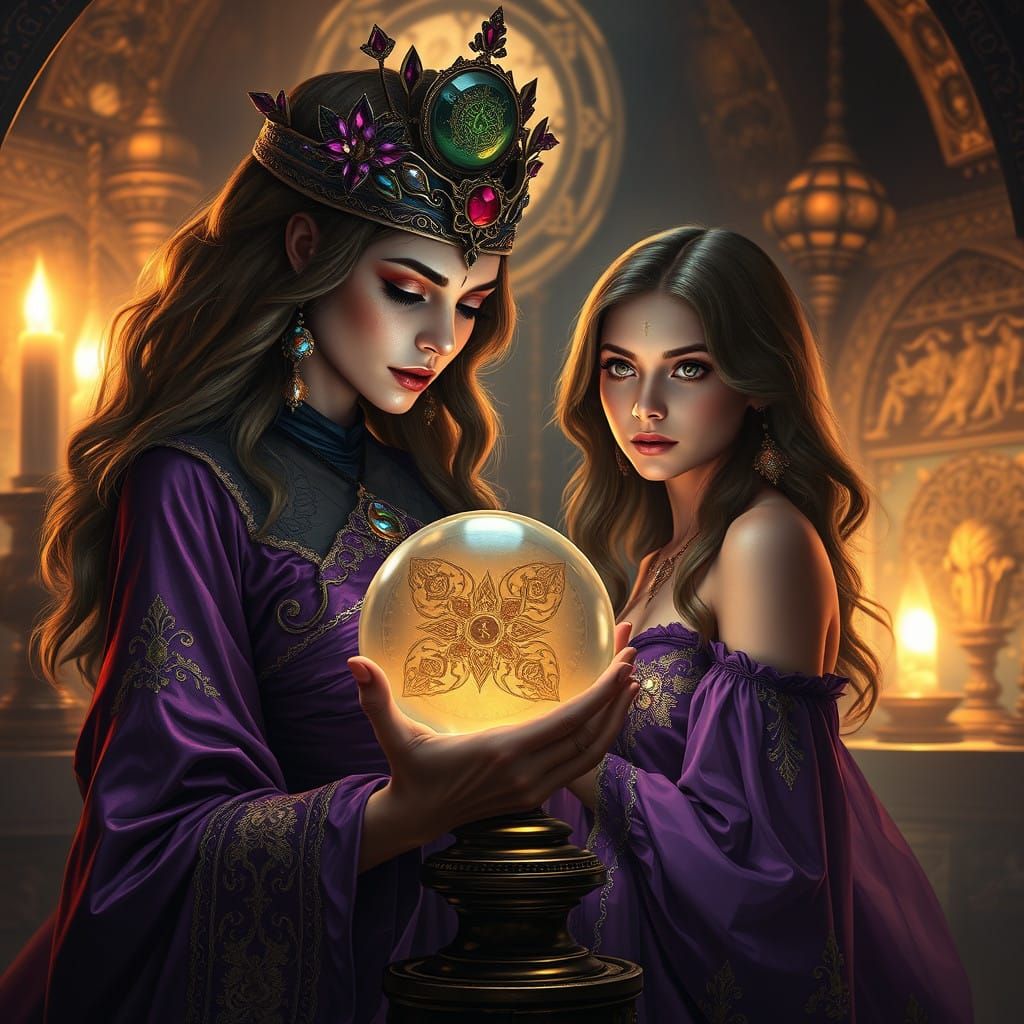 Mystical Fortune-Teller Reveals the Future in an Ancient, Et...