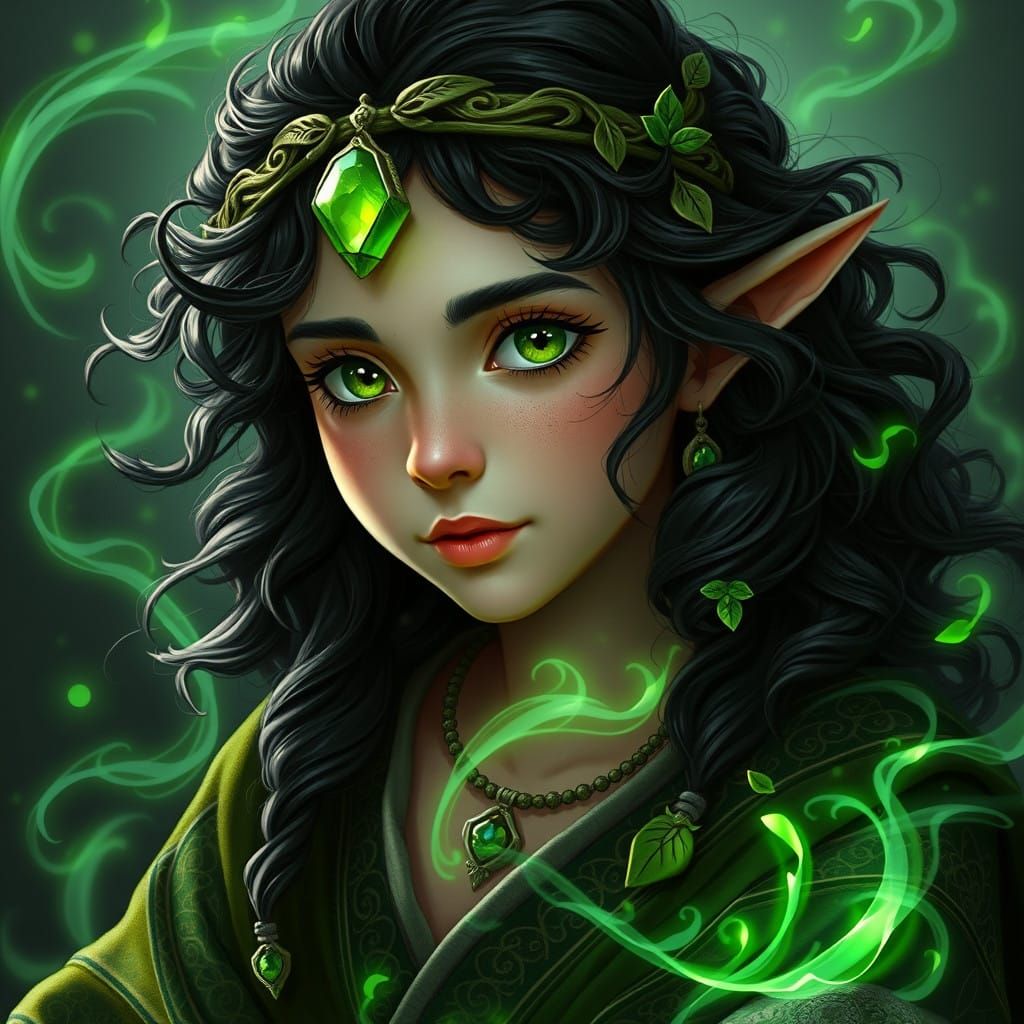 Enchanted Green Goddess of the Wild