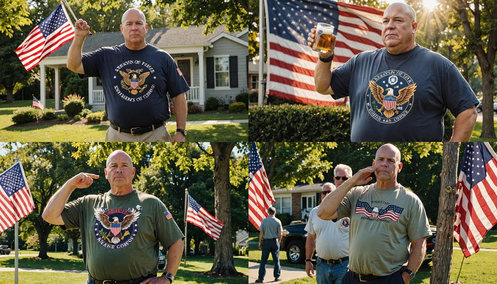 A 56 Year Old Man and the American Flag