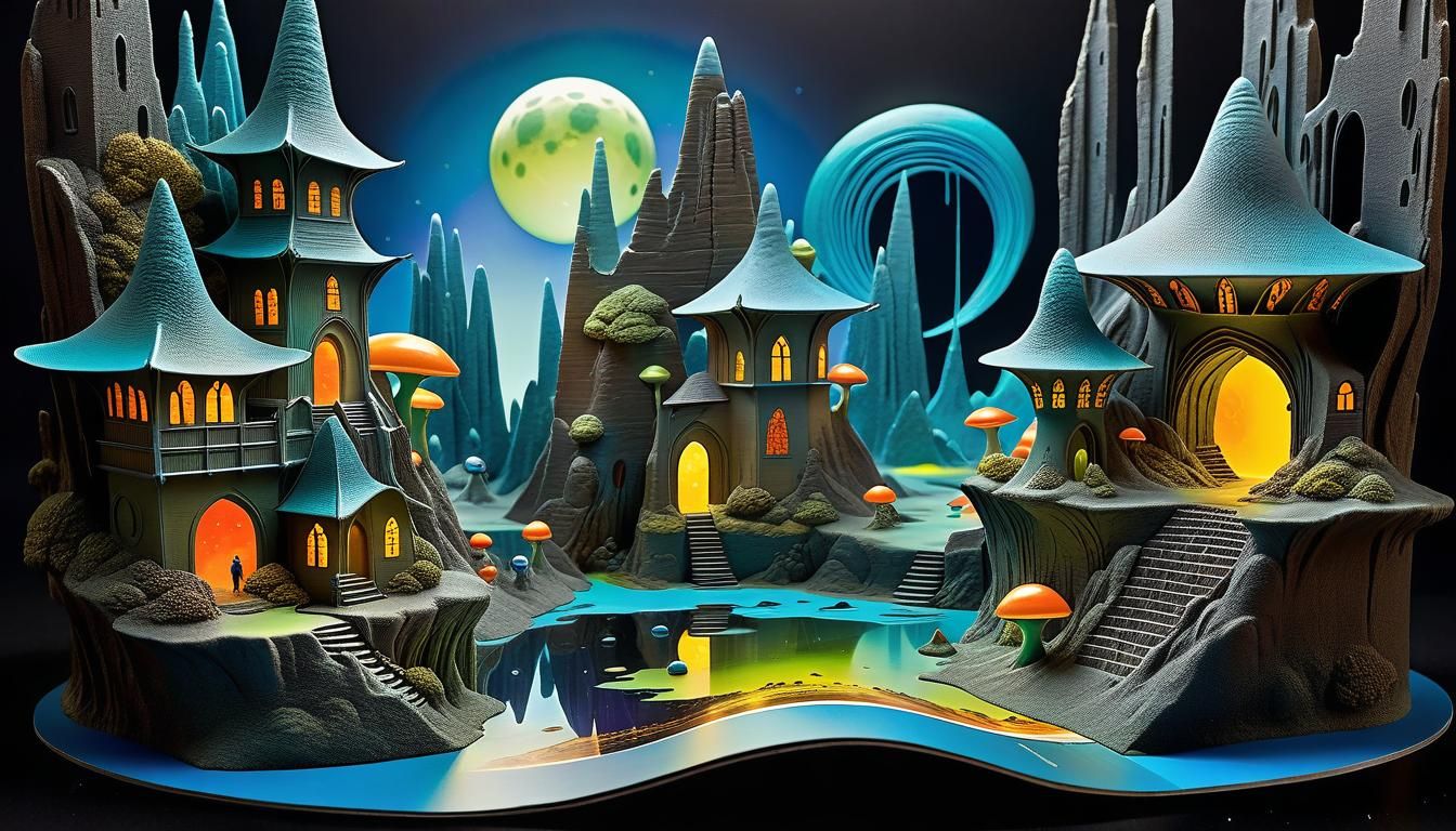 alien village miniature