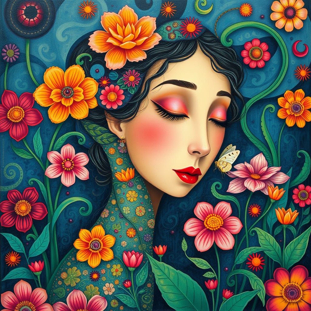 Vibrant Dream Garden Blooms with Whimsical Beauty