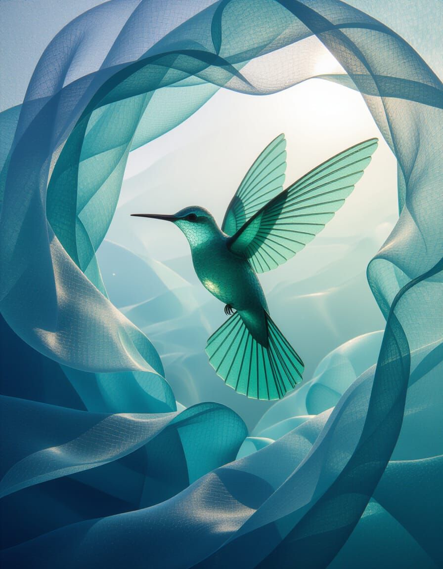 Sea-Glass Vyatka Birds Wavecycled Fabric of the Universe