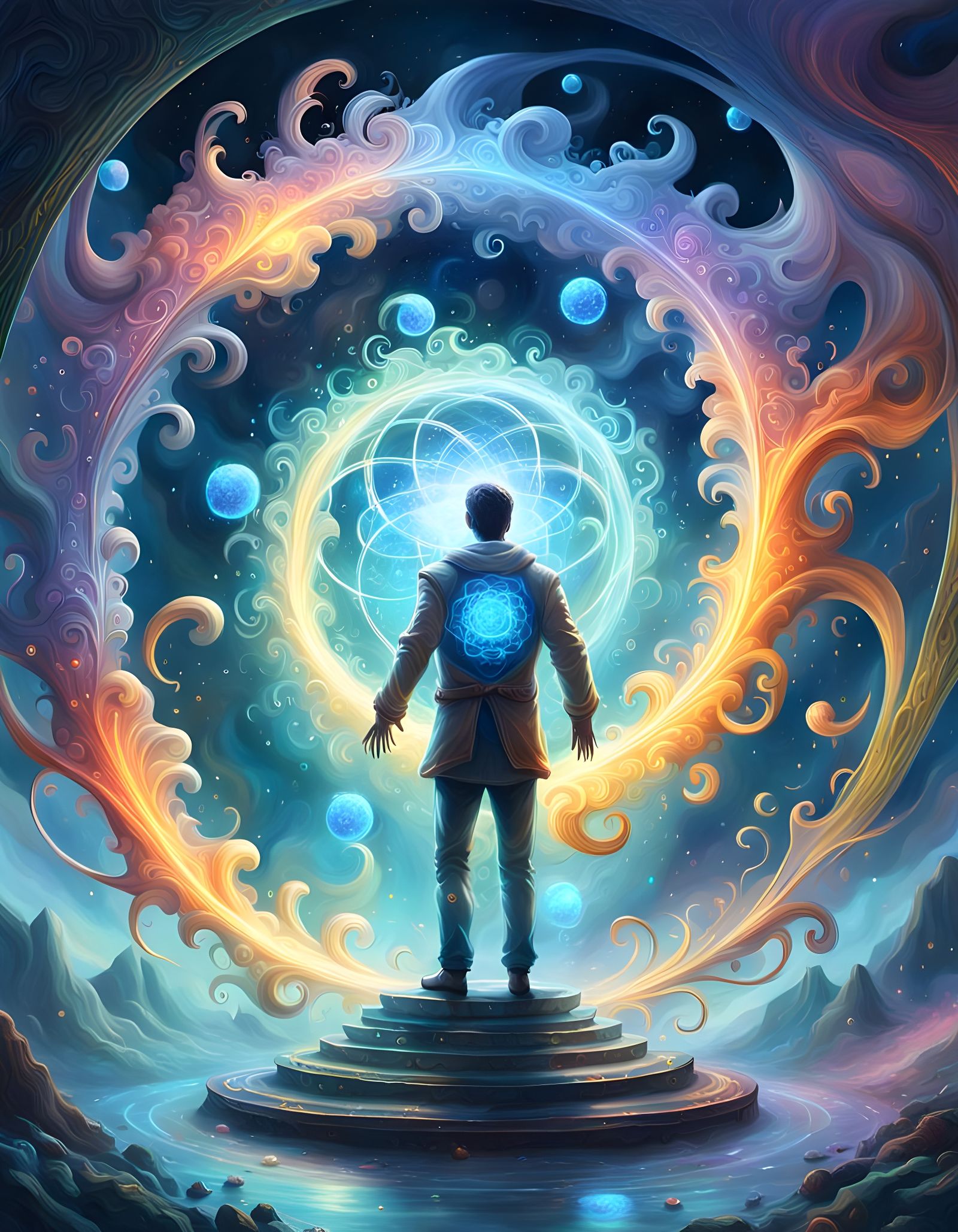 Gateway to the Multiverse: A Detailed, Ethereal Fantasy Scen...