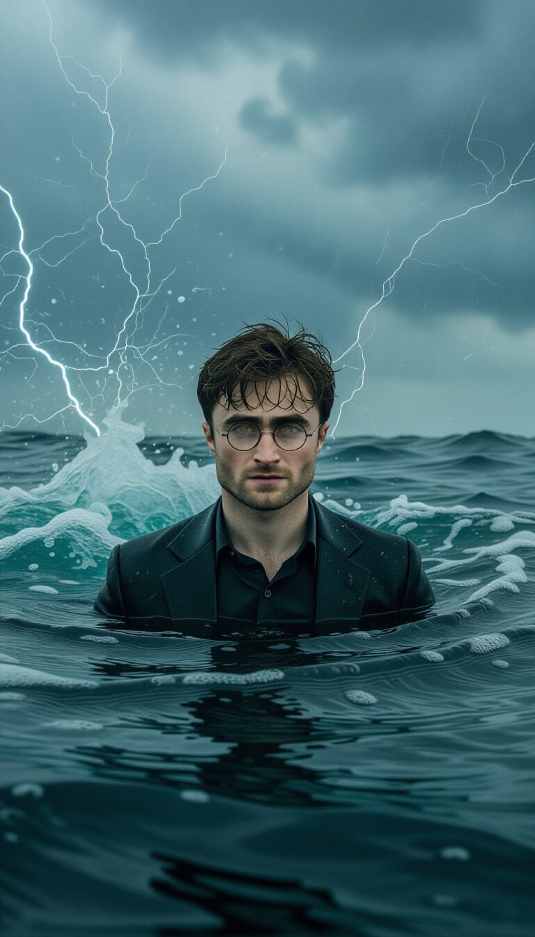 Ocean Vortex Storm: A Cinematic Film Still