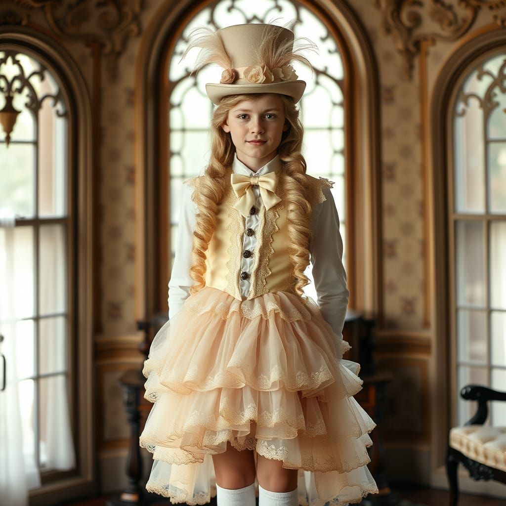 Elegant Victorian Gentleman in Pastel Hues