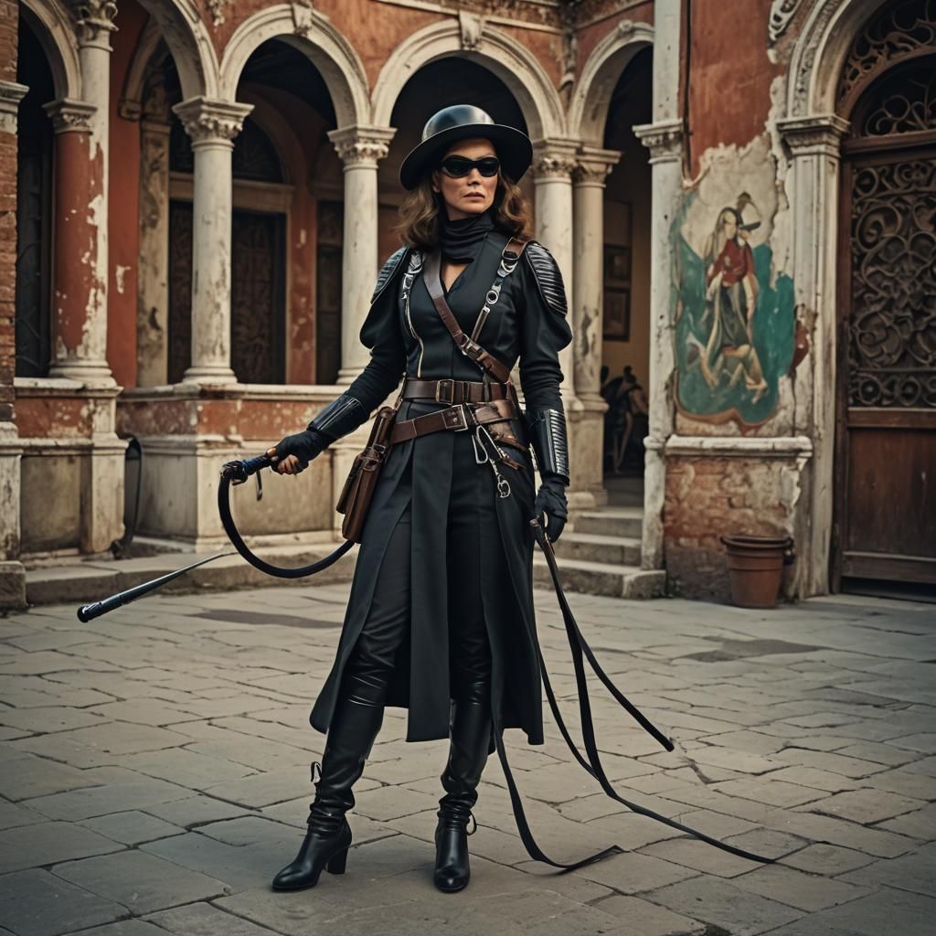 Baroness Cosplay in Venice: Cinematic Film Still
