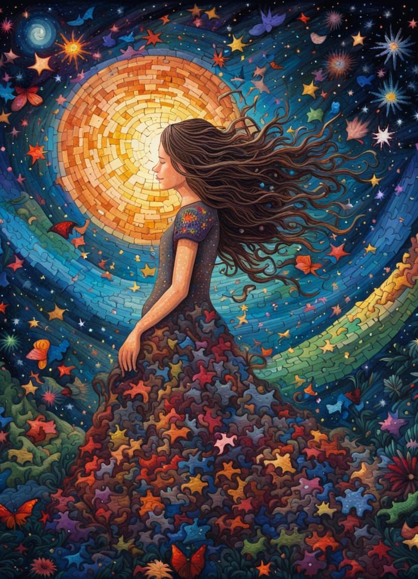 Dreamscape Puzzle Art in Fairytale Style