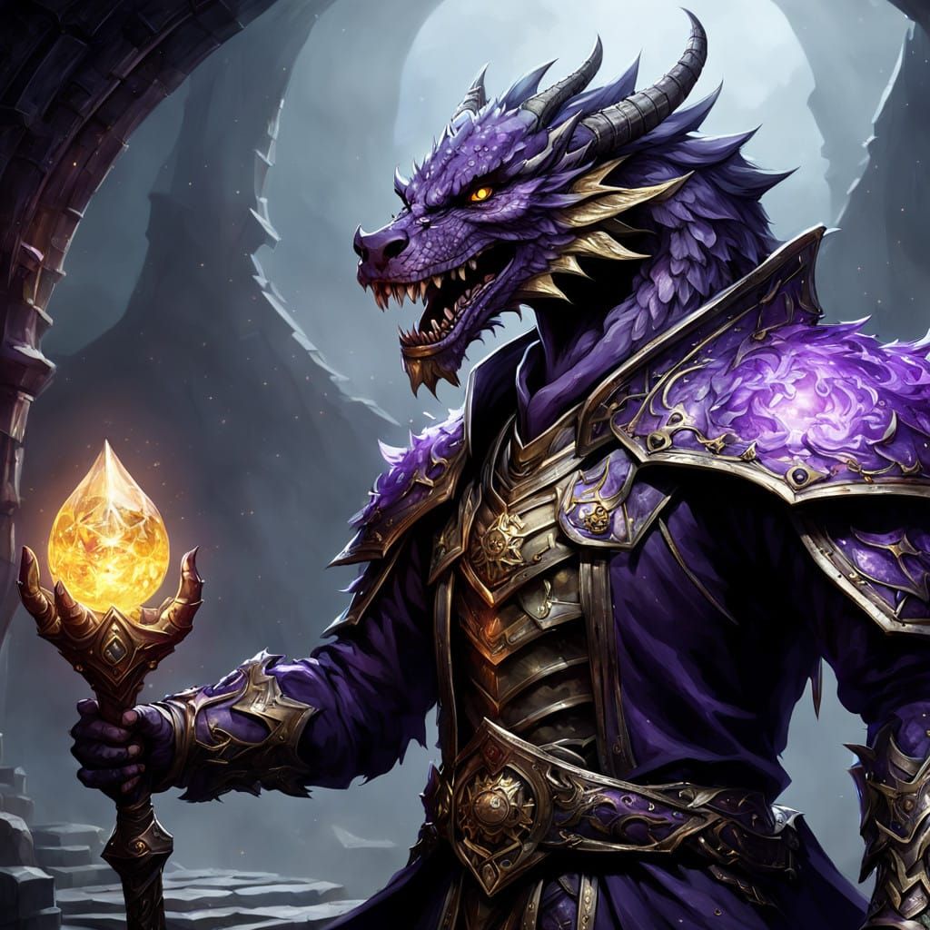 Majestic Amethyst Cleric of Dark Fantasy