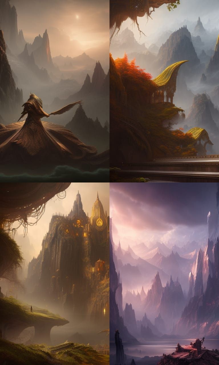 Yin and Yang Portrait in Detailed Digital Art