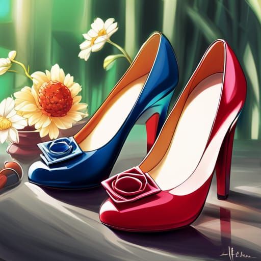 Anime Style Shoes: Japanese Manga Art