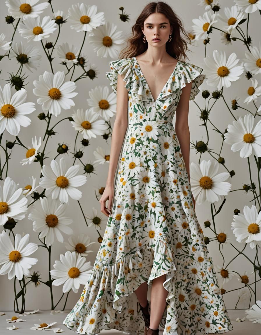 Cosmos Flower Summer Dress by Vivian Westwood Style