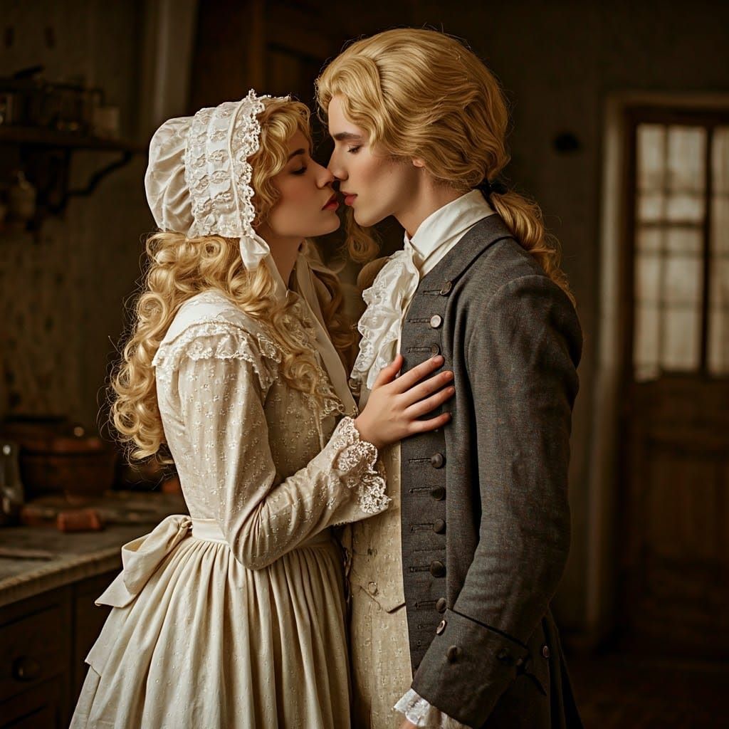 Soft Focus Portrait of Masculine Gentleman in Colonial Attir...