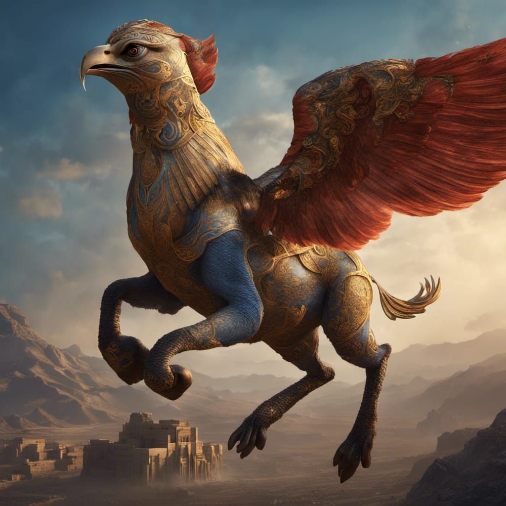 Shirdal Over Persepolis: Fantasy Concept Art