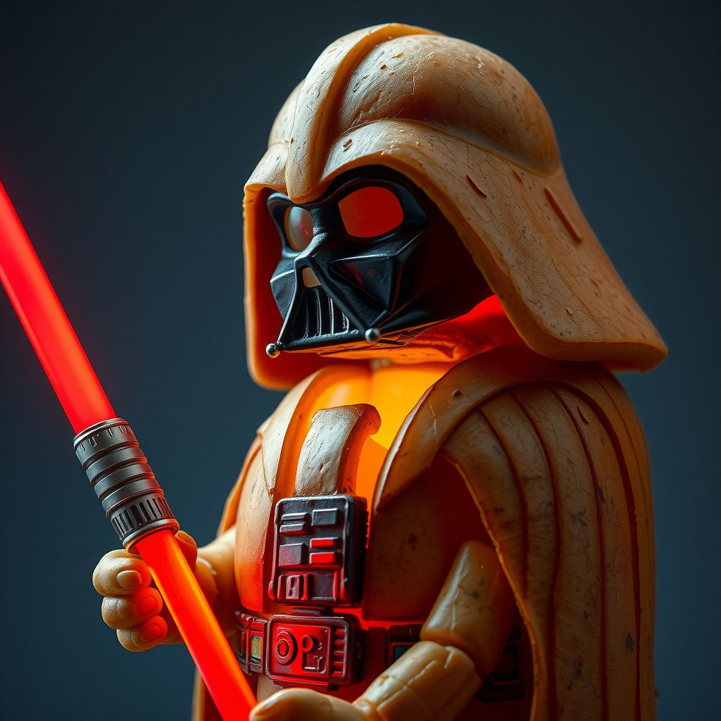 Darth Vader Potato Carving in Space