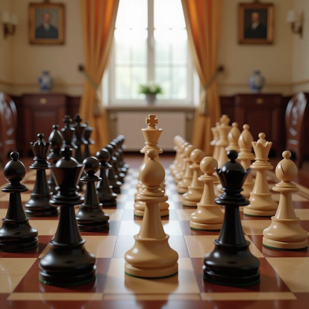 Giant Chess Game with Human-Sized Pieces