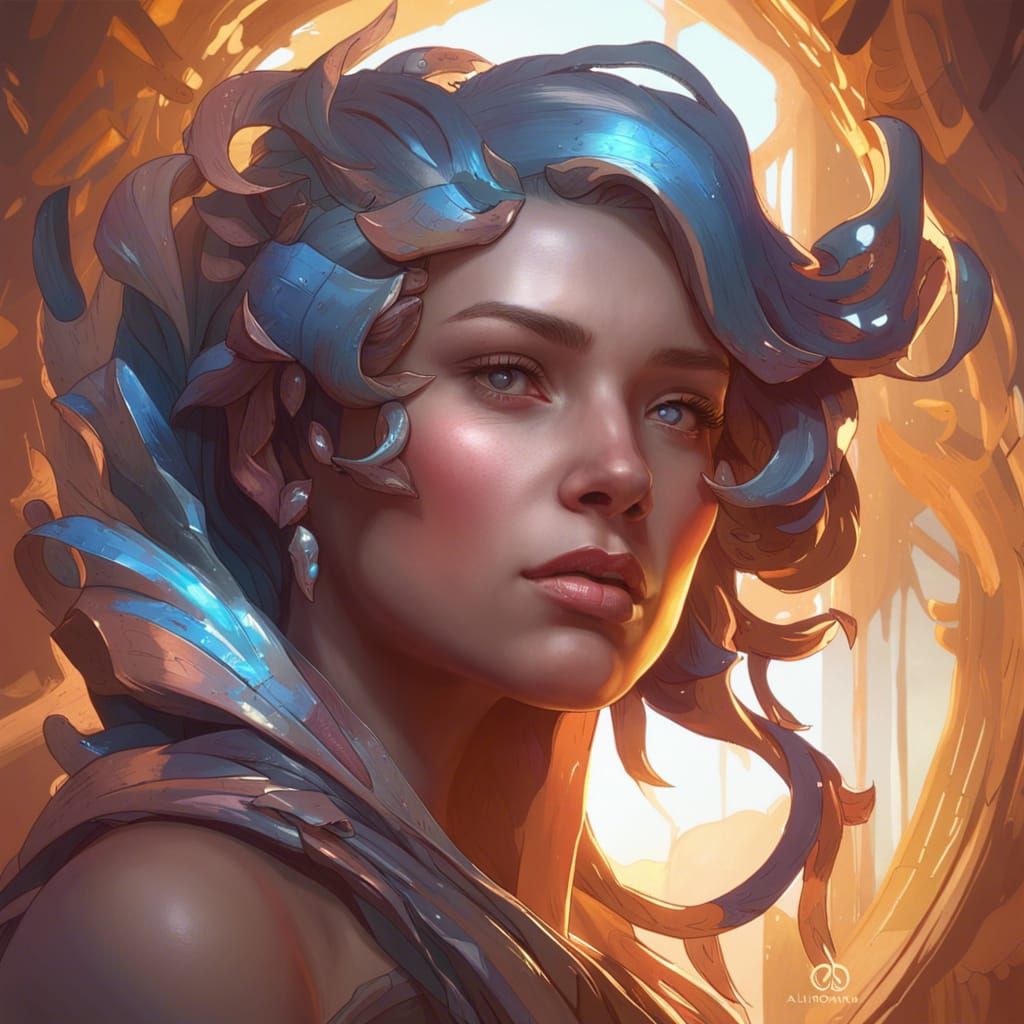 Scorpio Portrait in Dynamic Lighting Style