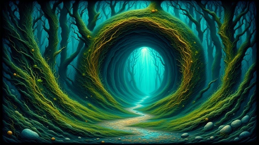 Enchanted Portal in Fairy Tale Forest