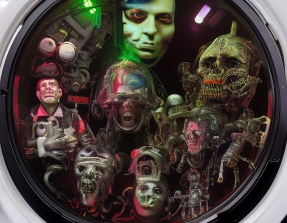 Sinister Cyborgs and Robots in Heavy Metal Portrait