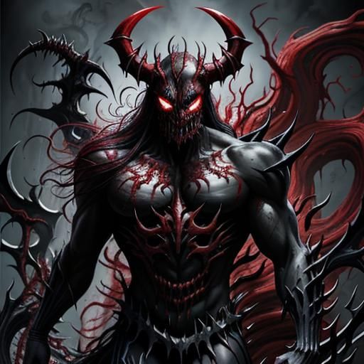 Asmodeus and Carnage Symbiote Fusion
