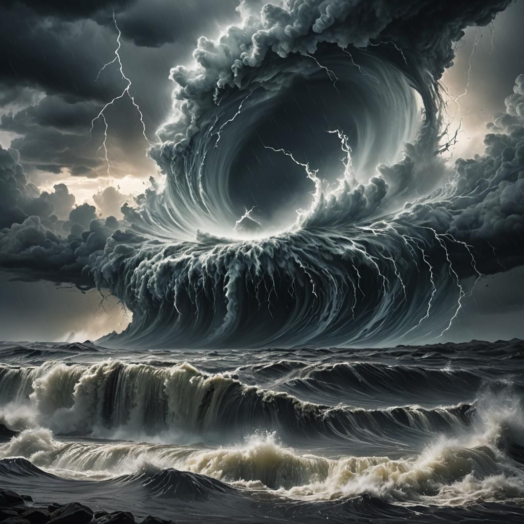 Tear Hurricane Digital Matte Painting in Unreal Engine 5 Sty...