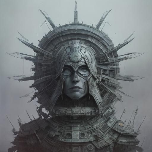 Futuristic Space Colony: Surreal Matte Painting