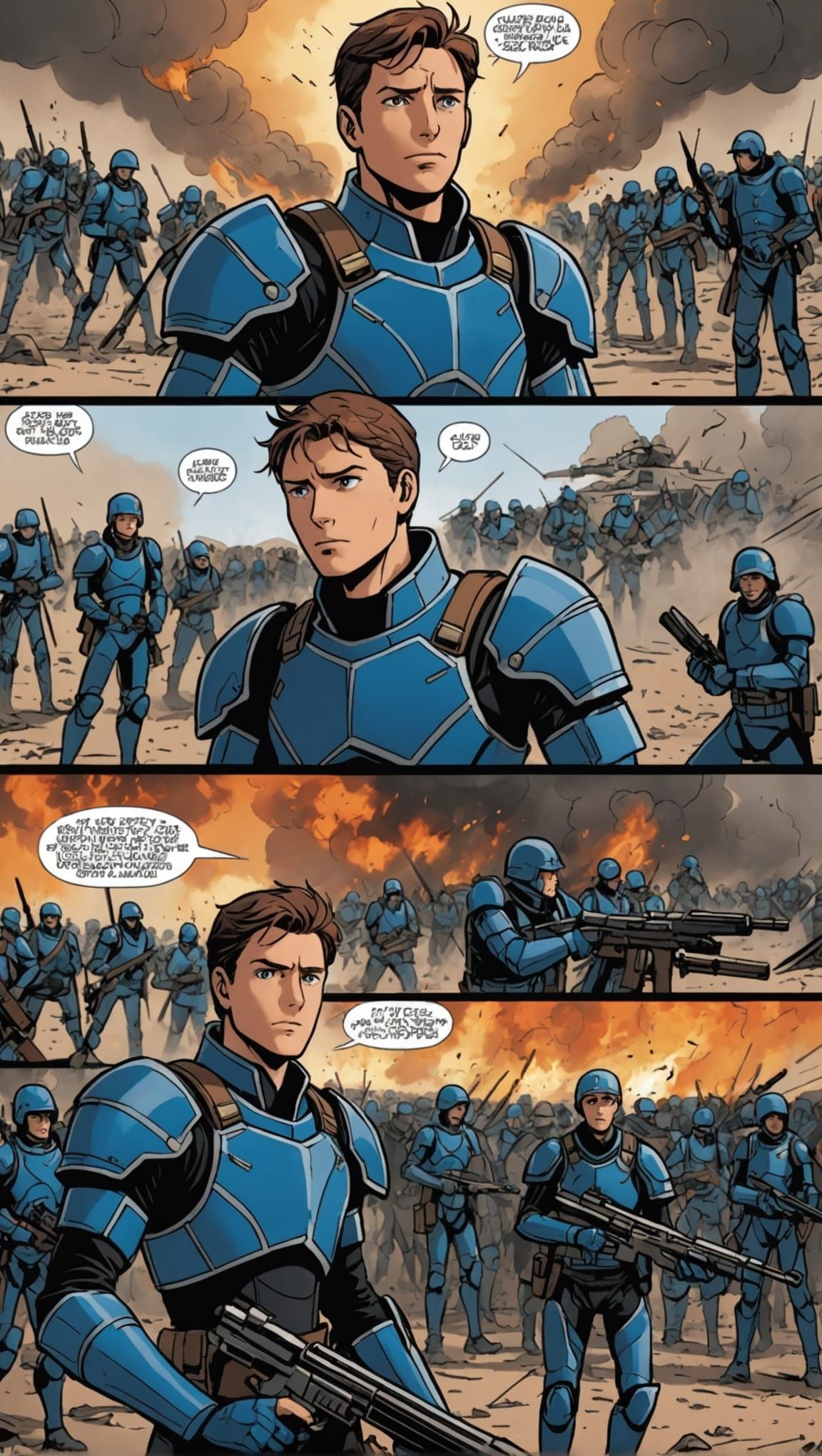 Celestial Being Appears on War-Torn Battlefield