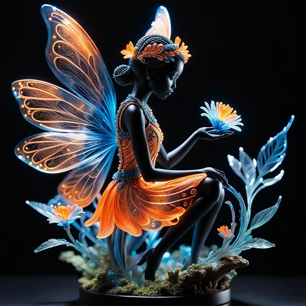 Crystal orange fairy