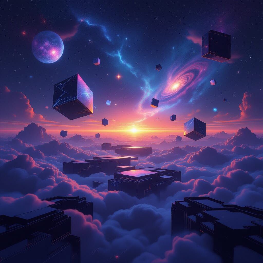 Surreal Cosmic Landscape with Impossible Geometry