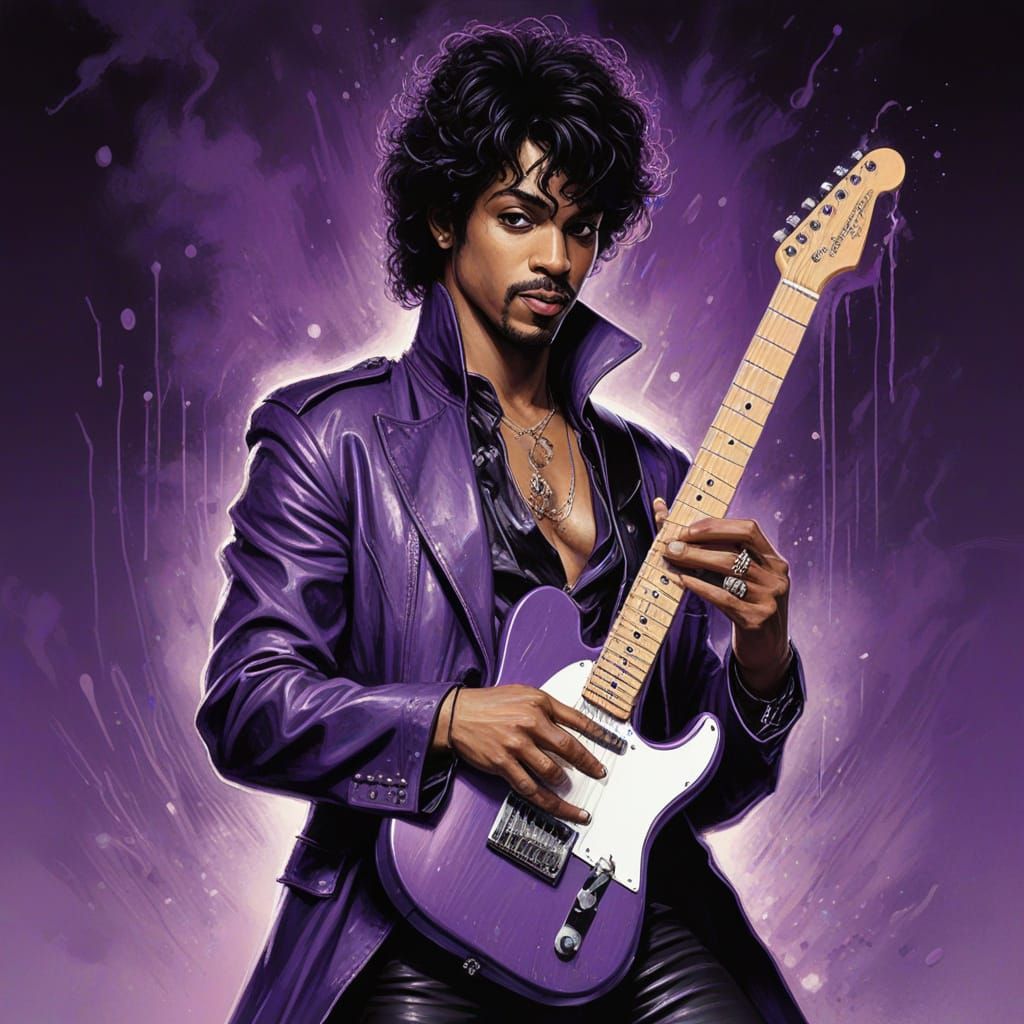 Prince Performs in a Dreamlike Vintage Sci-Fi Setting