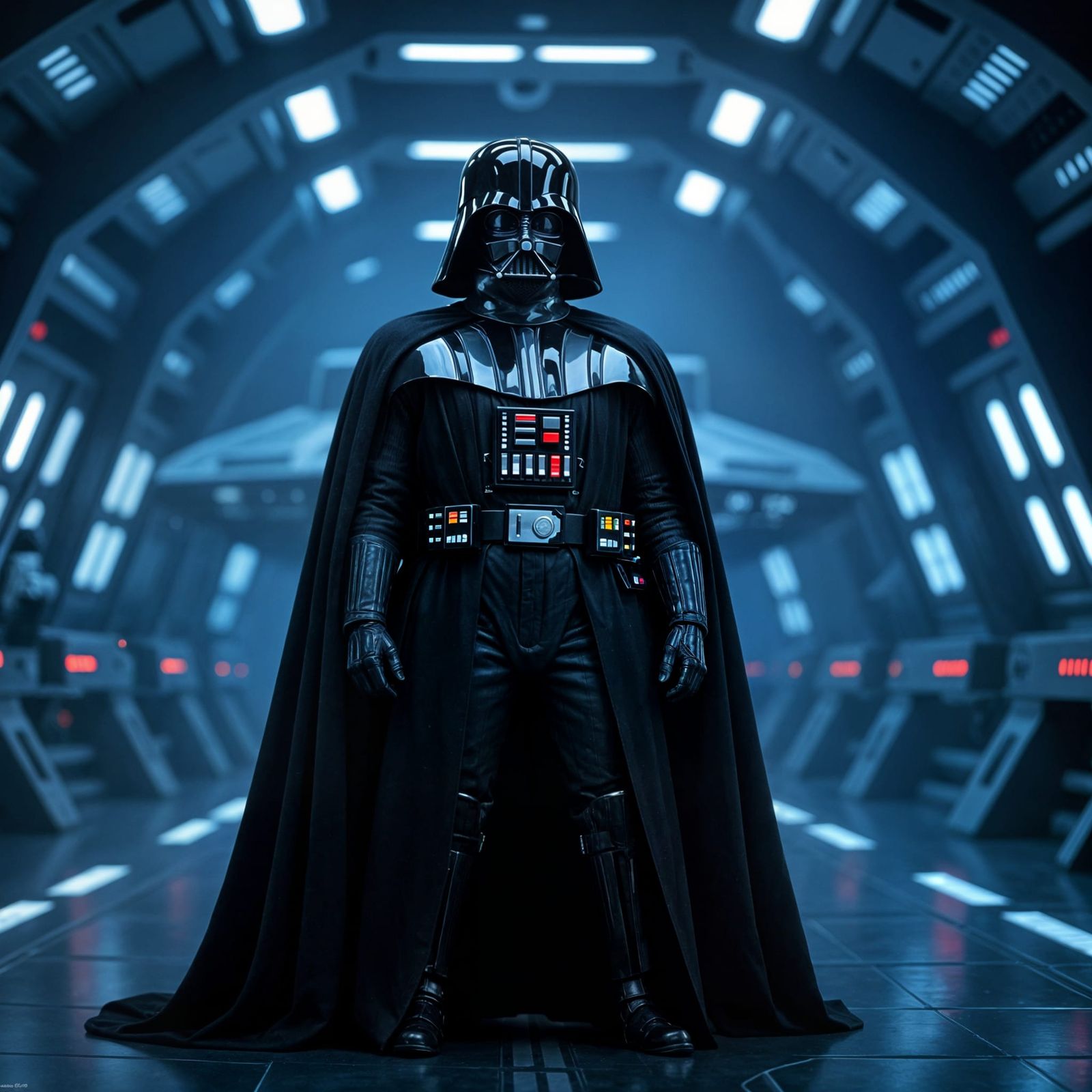 Darth Vader's Commander Searching for Plans