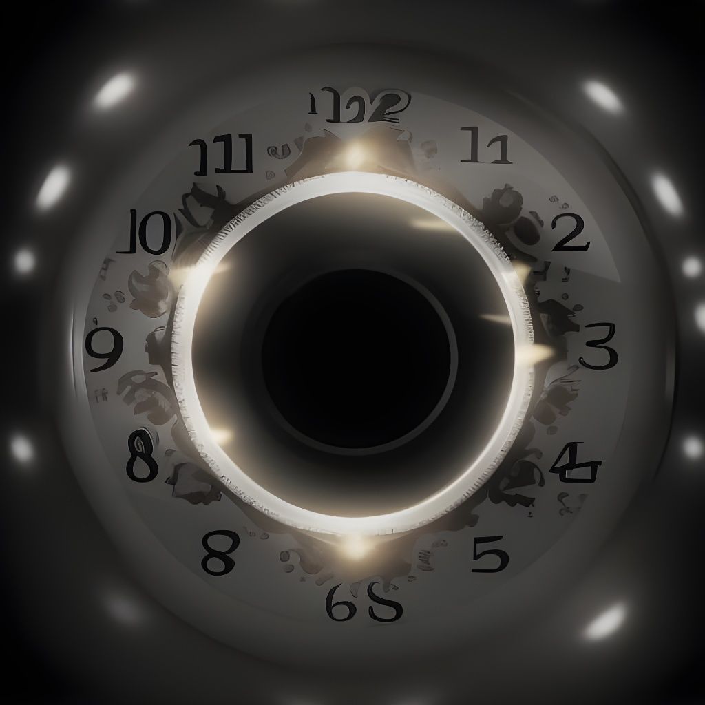 Intricate Clock in Cinematic Lighting