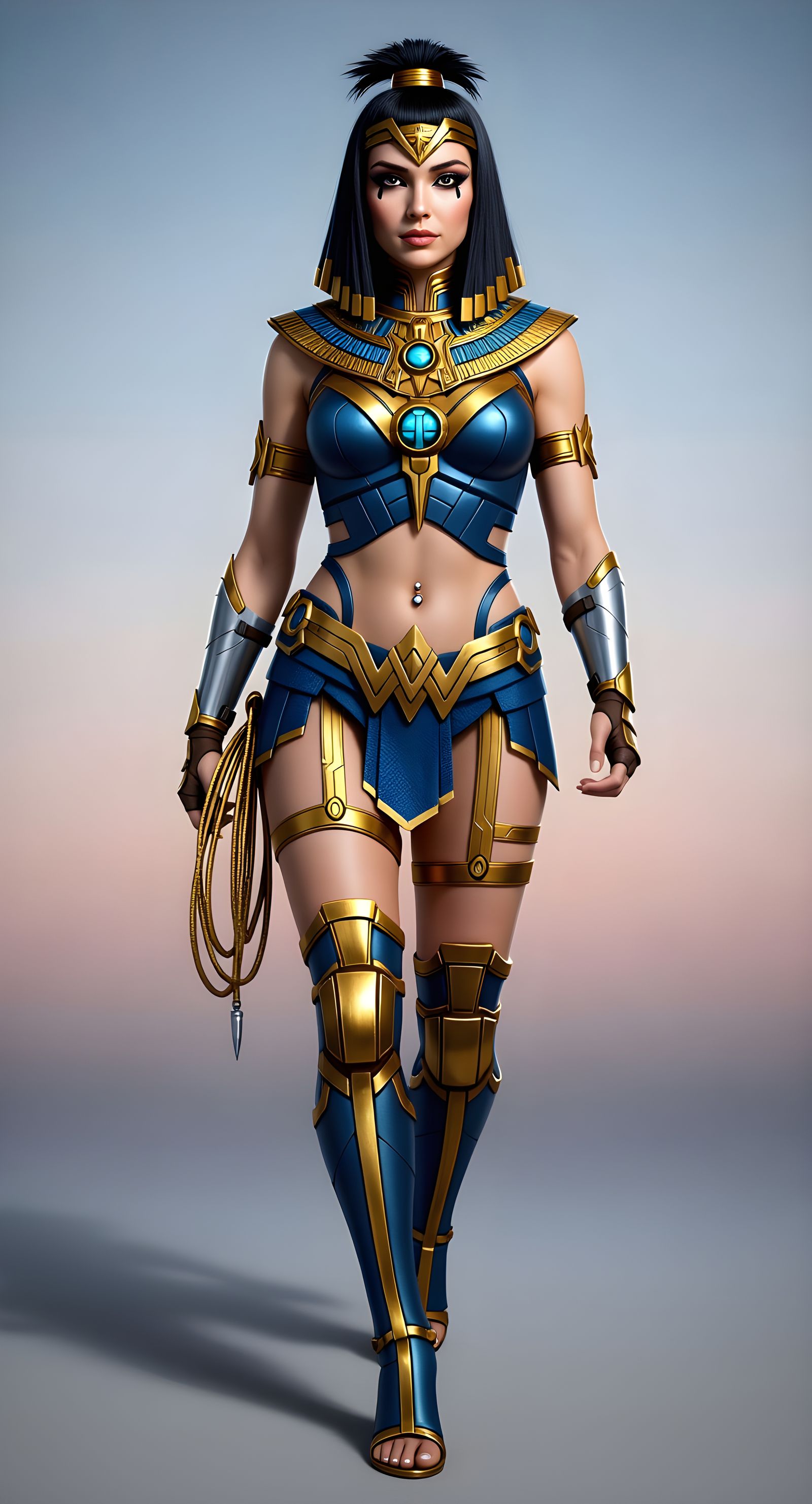 Eve as Wonder Woman with Egyptian Jewelry in 4K