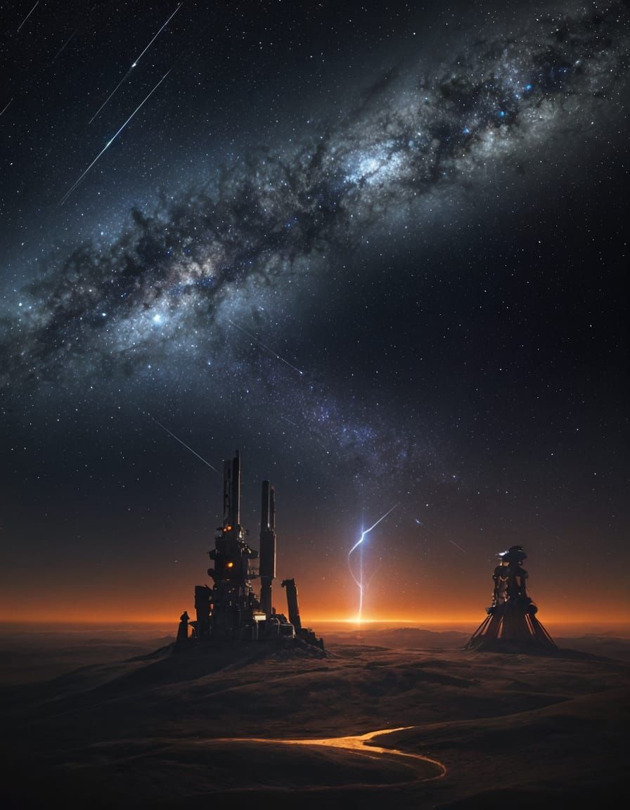 Cyberpunk Mecha Watches Cosmic Horizon