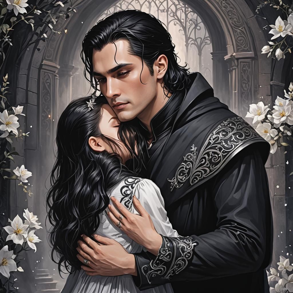 Heartwarming Image of Father and Daughter Embracing